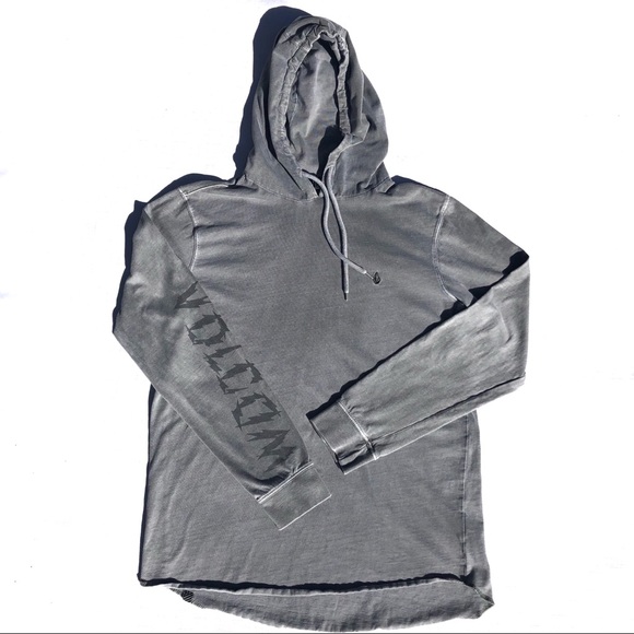 VOLCOM HOODIE SWEATSHIRT GRAY SIZE M - Picture 3 of 13